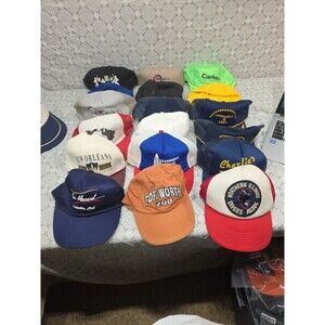 Vintage Trucker Hats Bundle Lot Caps Advertising Souvenir Collectible